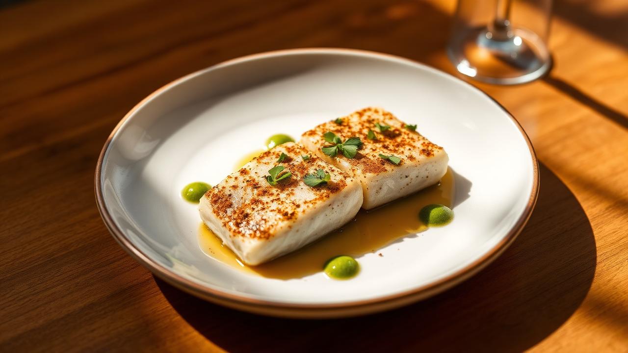 Tataki de Peto herreño con costra de Gofio La Piña